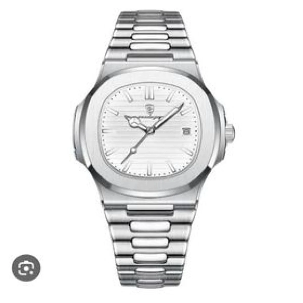 White Dial Poedagar 613 Luxury Stainless Steel Watch