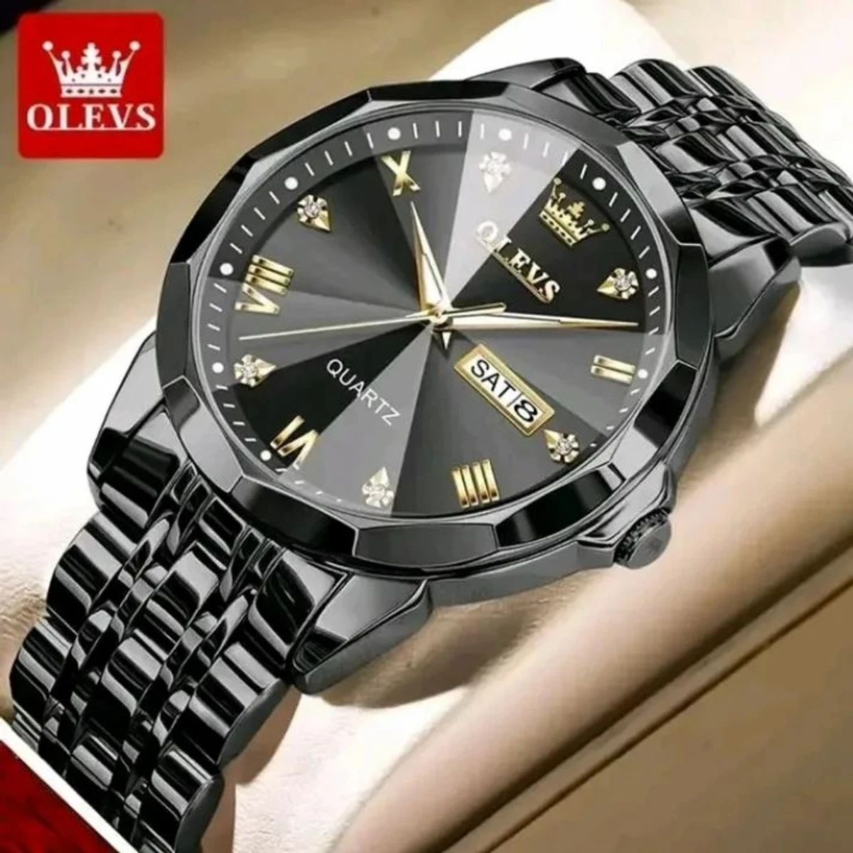 Full Black OLEVS MODEL 9931 Watch for Men