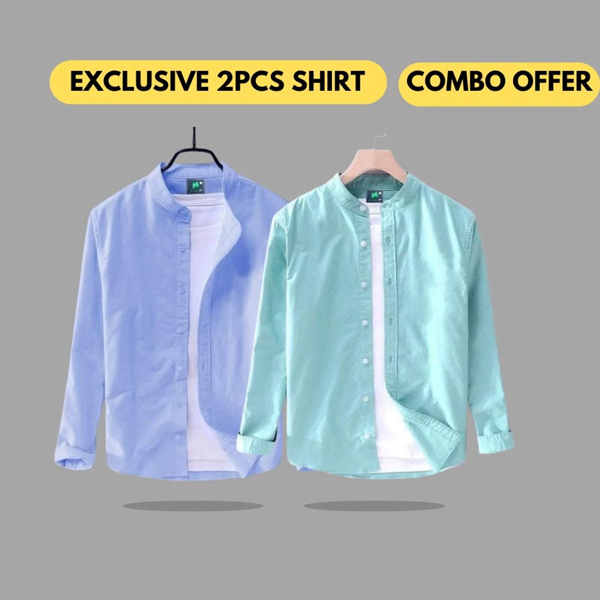 2 pcs genuine oxford cotton Combo Shirt (pack 8)