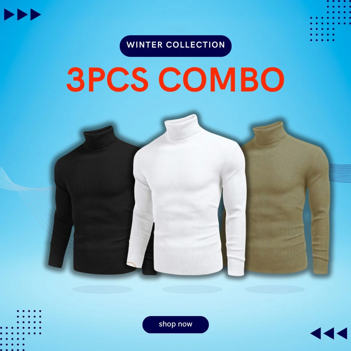 3pcs High Neck Combo