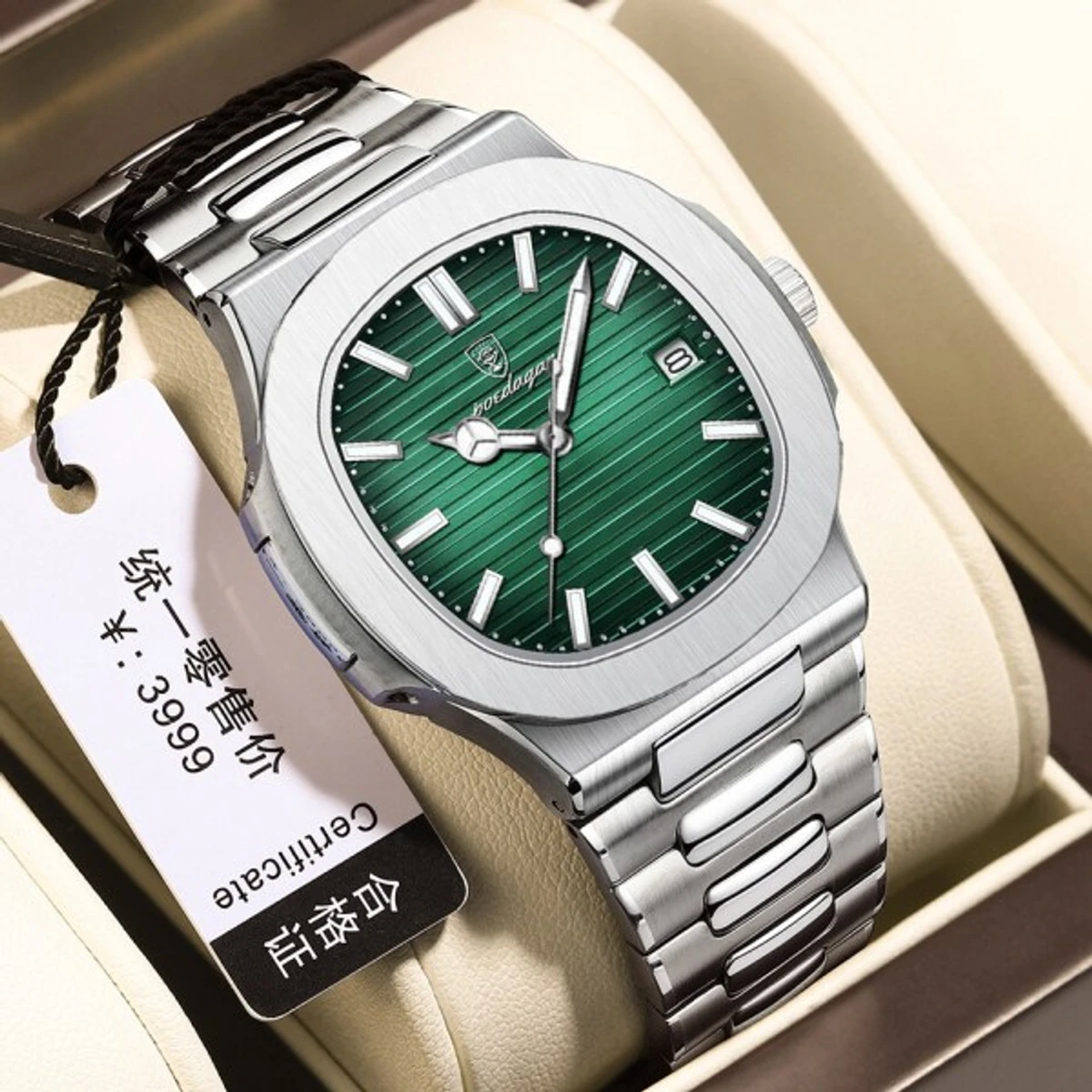 Green Poedagar 613 Luxury Stainless Steel