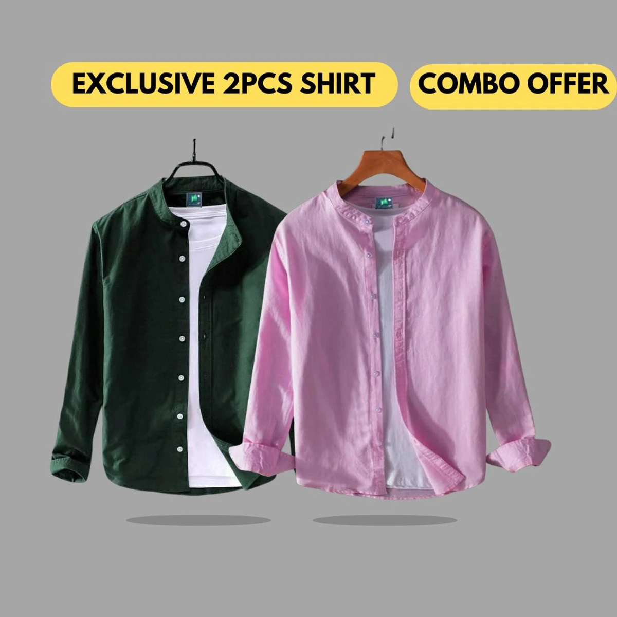 2 pcs genuine oxford cotton Combo Shirt (pack 7)